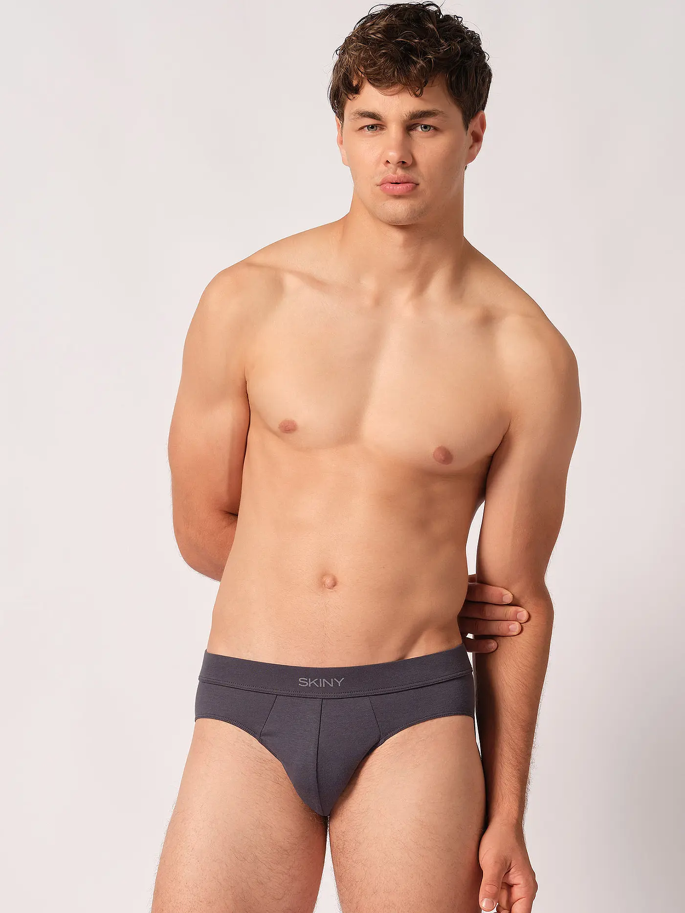 SKINY | Brasil Slip Organic Cotton Deluxe Anthra | blau
